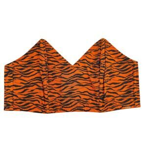 Savage X Fenty Curvy Lace Bandeau Bralette - Orange - Size: 2X